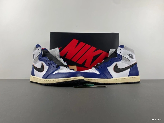 1st Kicks Rare Deep Blue Jordan DZ5485-100 1 Royal Air High Air OG 0701